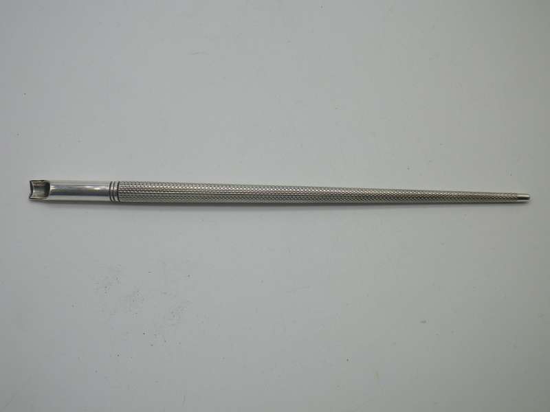 Antique Hallmarked Silver dip pen. Boxed with nib. Birmingham, 1899 Maker James Fenton