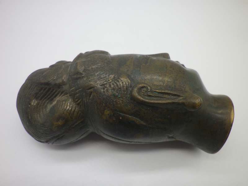 MAGNIFICENT Antique BRONZE KWAN YIN HEAD STATUE. Too beautiful