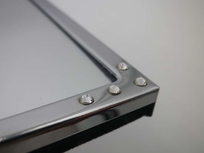 Beautiful SWAROVSKI Standing Mirror.  19.5x 15cm.