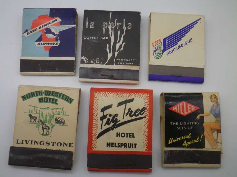 Collection of Thirteen Antique & Vintage matchboxes.