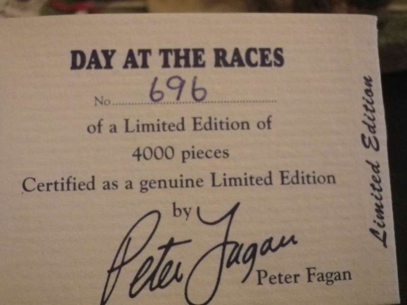 PETER FAGAN COLOUR BOX MINIATURE "DAY AT THE RACES"