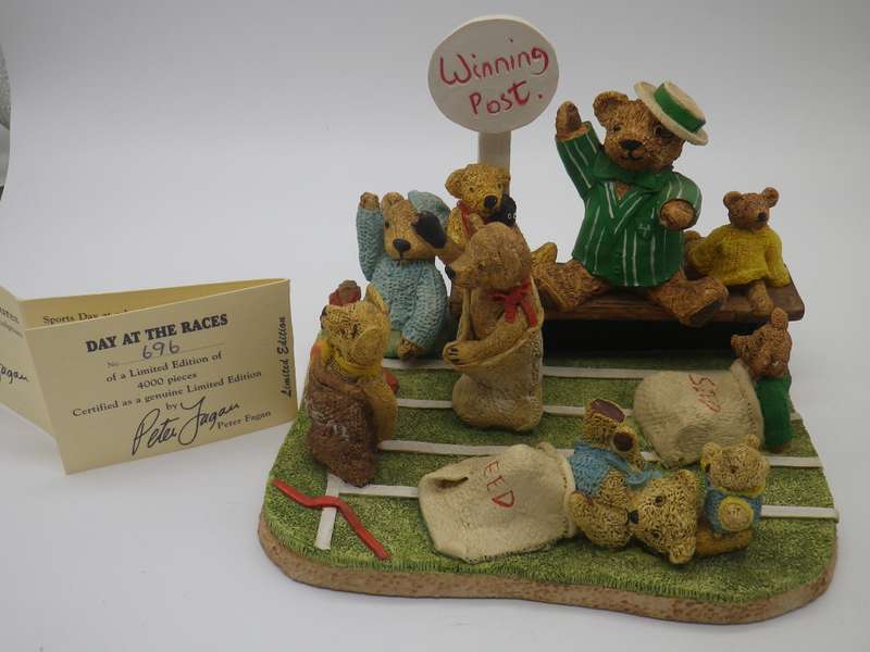 PETER FAGAN COLOUR BOX MINIATURE "DAY AT THE RACES"