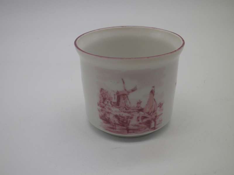 PINK DELFT OUDE MOLEN FABRIEK HOLLAND VINTAGE TOOTH PICK HOLDER
