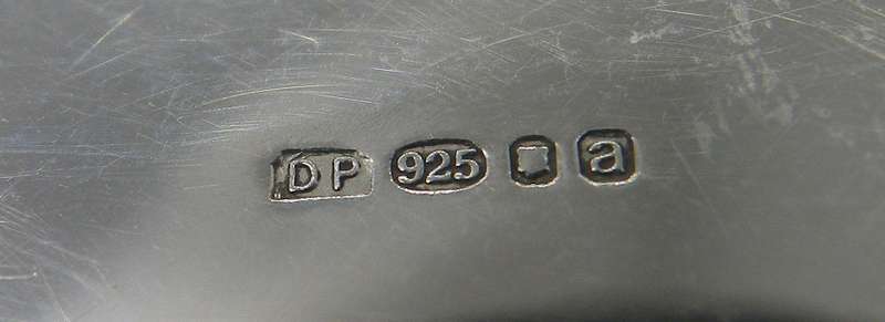 Hallmarked silver portable fold-up pocket ashtray London 1956. Douglas Pell Silverware. 19g Rare