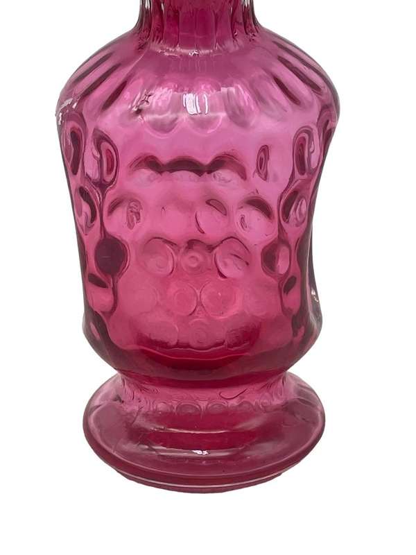 FOR FANGSA ONLY PLEASE! Victorian pink Cranberry glass vase. 18cm
