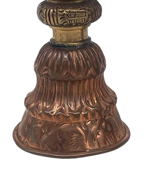 Tibetan Brass & Copper Goblets.  Pair 80 x 110mm