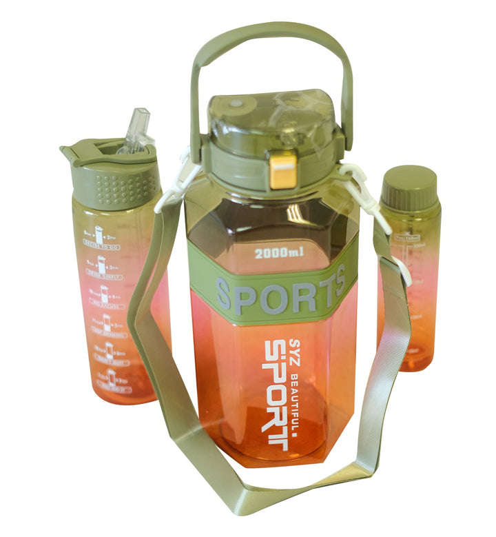 BoldBurst Water Bottle - 3pcs - Army