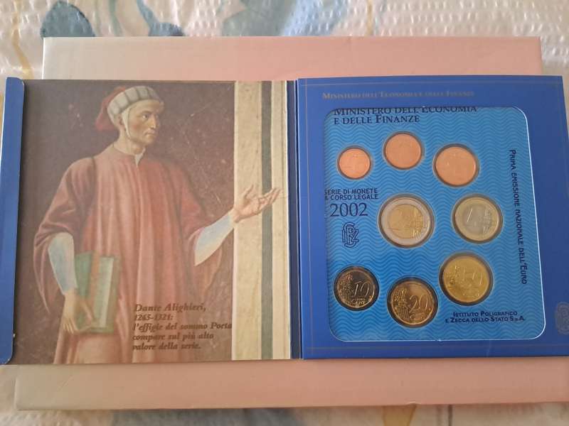 Pofficial italian Euro Coin Set 2002