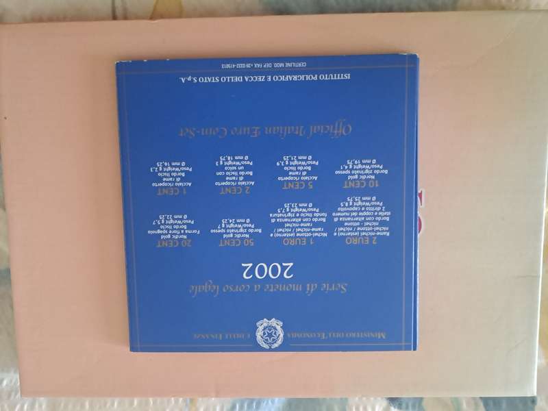 Pofficial italian Euro Coin Set 2002
