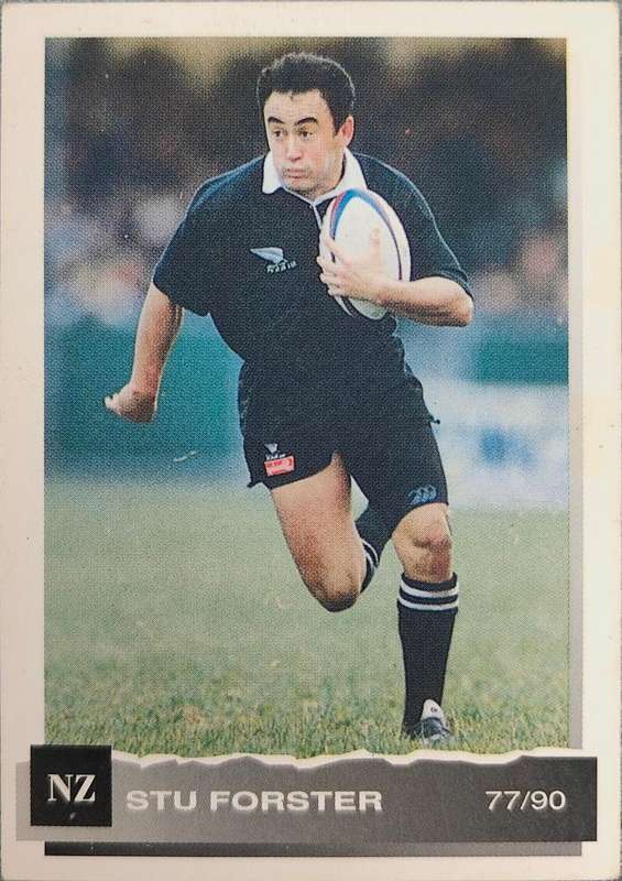 1994 Sport deck rugby card New Zealand Stu Foster 77/90