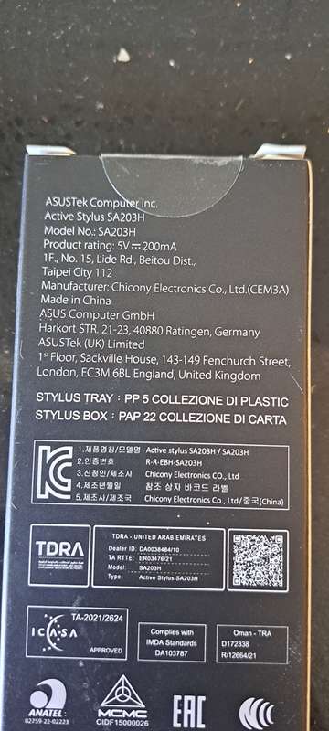 ASUS Pen 2.0 SA203H Brand New Sealed