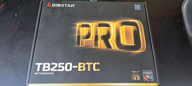 Biostar TB250-BTC Motherboard + CPU + M.2 SATA SSD