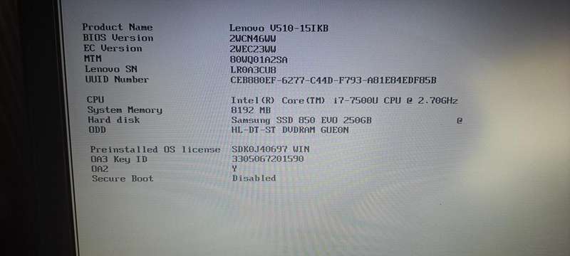 Lenovo V510 15.6" Laptop