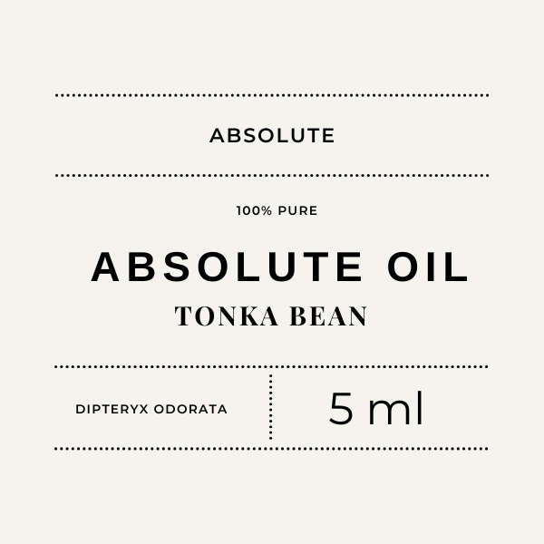Pure Organic Tonka Bean Absolute Oil Dipteryx Odorata 5 ml