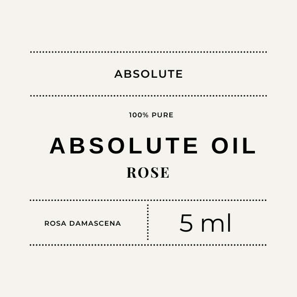 Pure Organic Rose Absolute Oil Rosa Damascena 5 ml