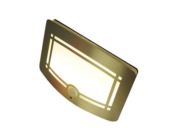 Wall Lamp, Aluminum LED Motion Sensor Sconce Battery Powered Adjustable Brightness,Stick-on Anywhere