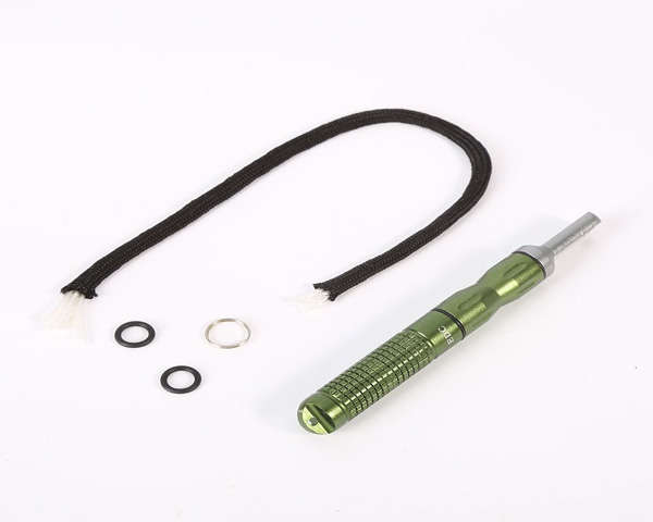 Flint Stone Magnesium Fire Starter Alloy Waterproof Flint StoneCNC Gear Ppocket Outdoor(Green)
