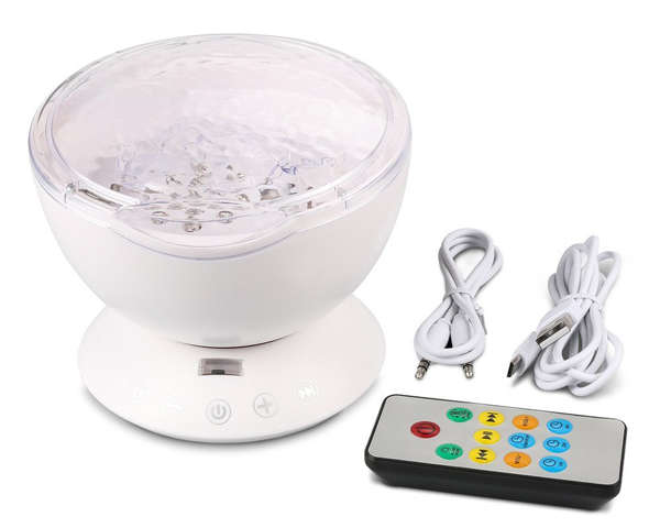 Multi-Color Ocean Wave Projector Light with Built-in Music Player