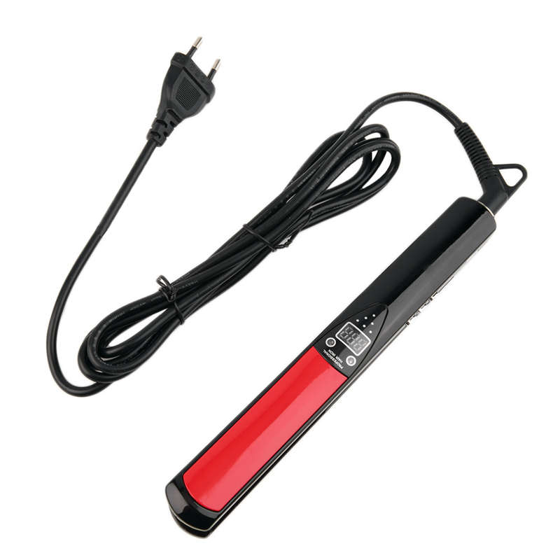 Portable 2 in 1 Ultra-Thin Flat Iron Hair Straightener with LED Display