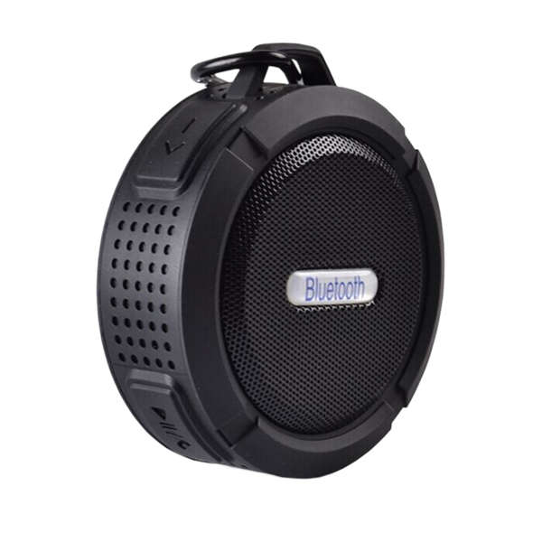 Shower Speaker, Wireless Waterproof Speaker with 5W Driver, Suction Cup, (Black)