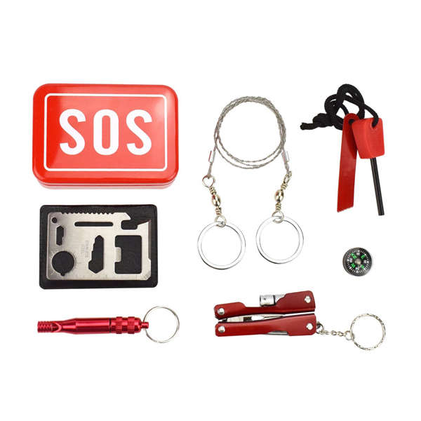 Portable SOS Survival Kit/Outdoor Emergency Kit/First Aid Tools For Outdoor Camping Hiking Hunting B