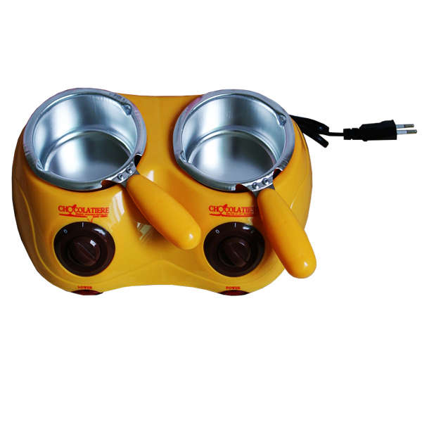 Chocolatiere Electric Fondue with Two Melting Pots with over 30 Free Accessories and 12 Recipes