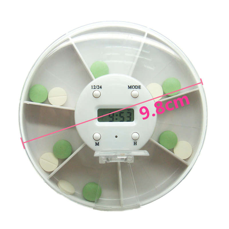 Digital Pill Case with Alarm Clock - 7 Grid