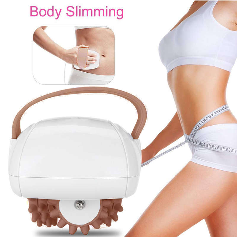 Portable 3D Electric Face Massager Roller - Brown