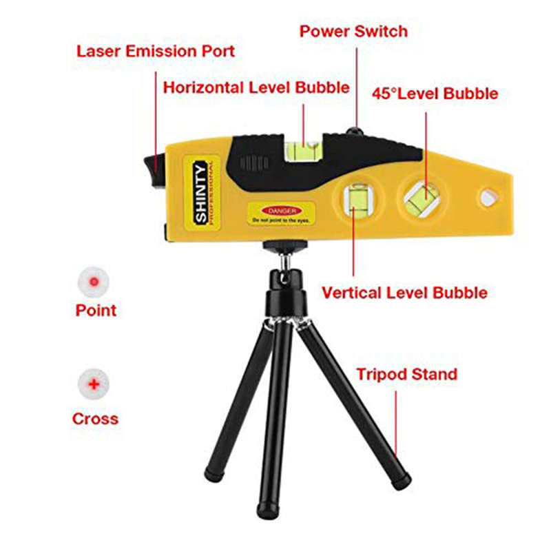 Cross Line / Point Laser Level with Tripod Stand