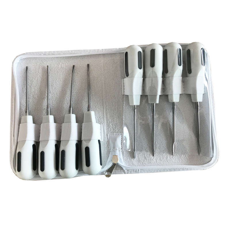 8 in 1 Stainless Steel Dental Elevator Set