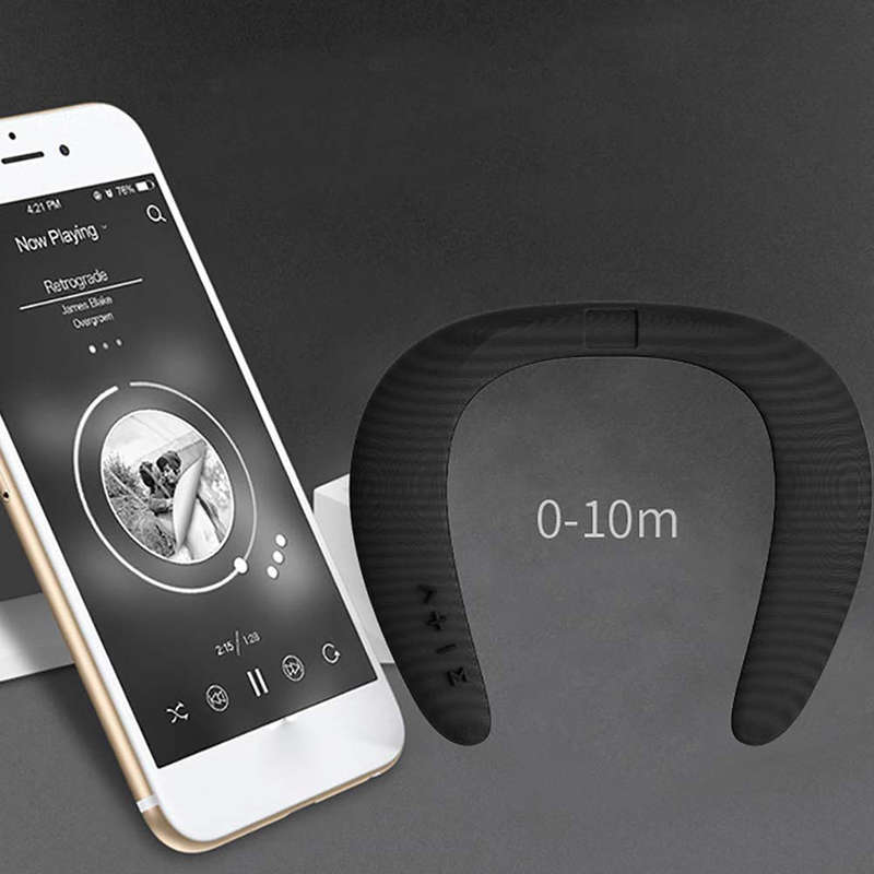 5D Stereo Neck Hanging Wireless Bluetooth Speaker