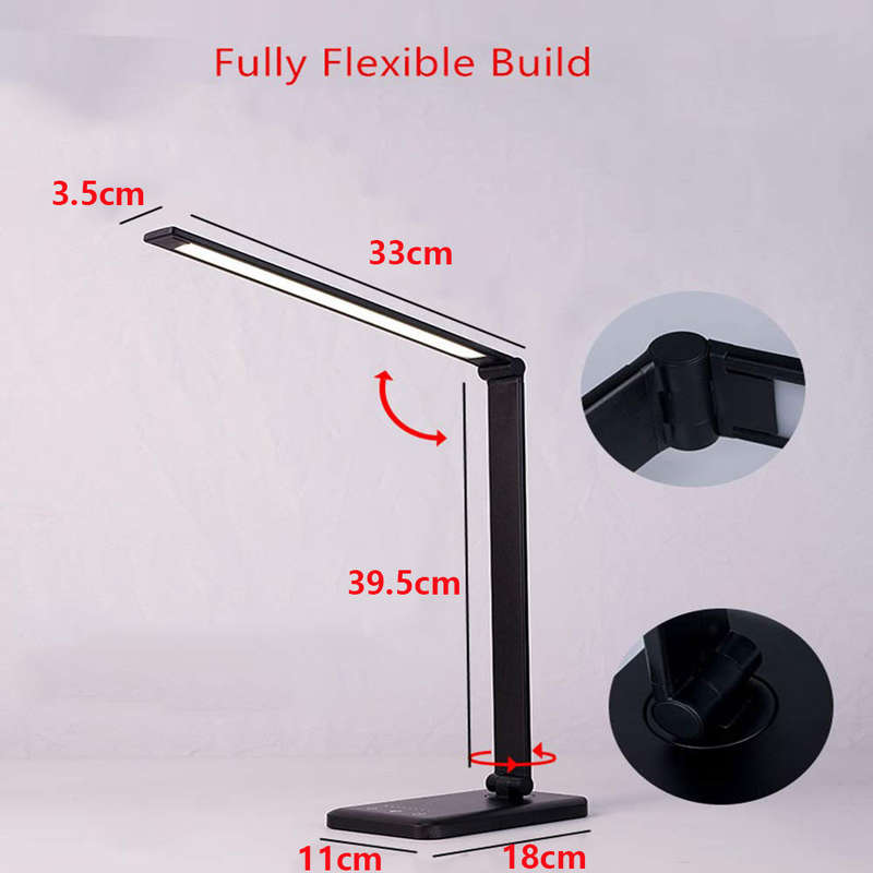 Folding LED Desk Lamp with Wireless Charger