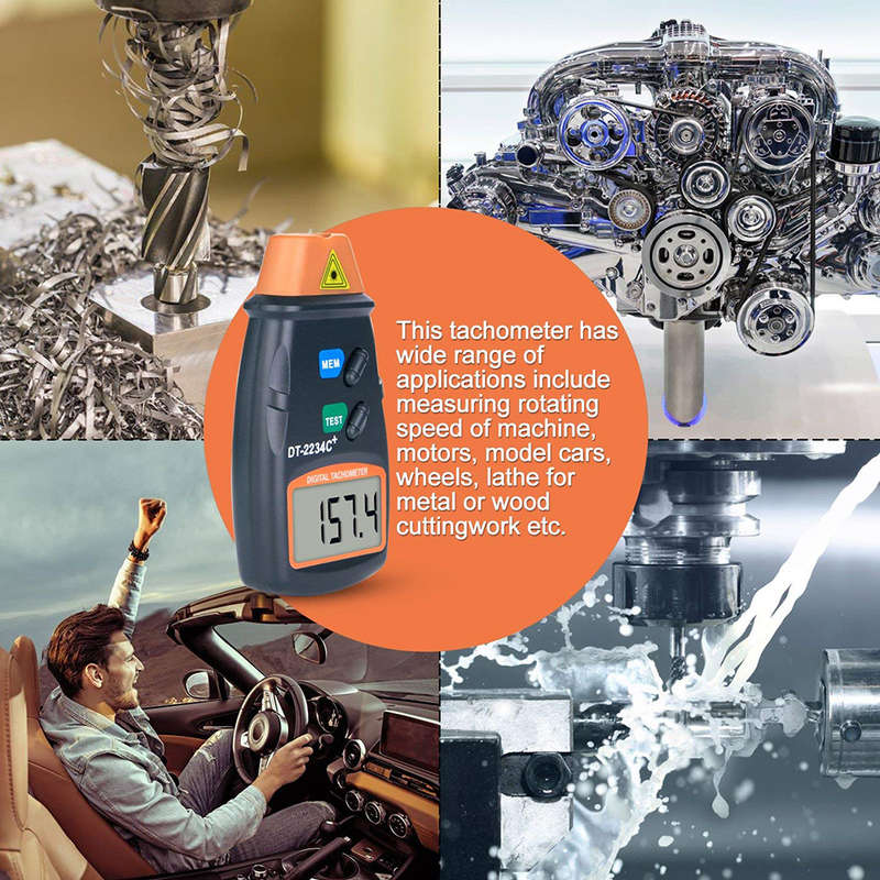 Professional Digital LCD Photo Tachometer