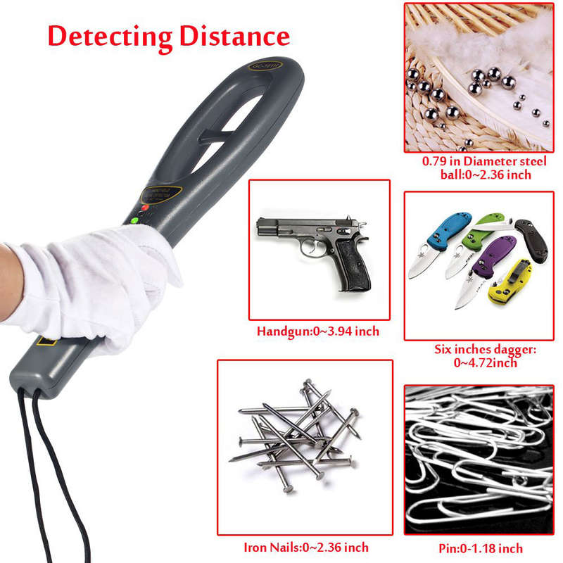 Portable High Sensitivity Hand Held Metal Detector
