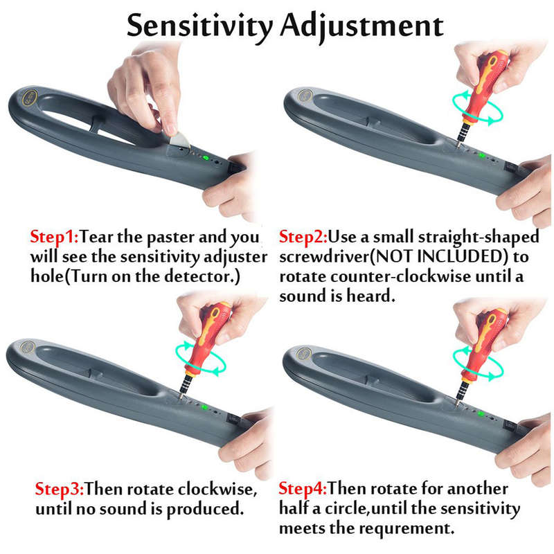 Portable High Sensitivity Hand Held Metal Detector