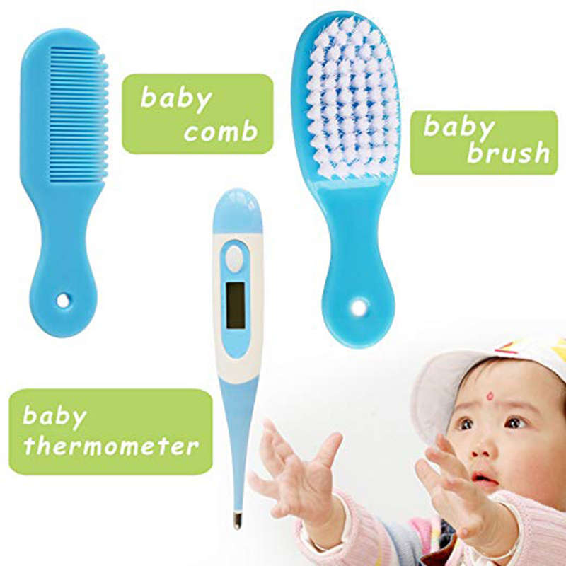 9 in 1 Essential Baby Grooming Healthcare Kit - Blue