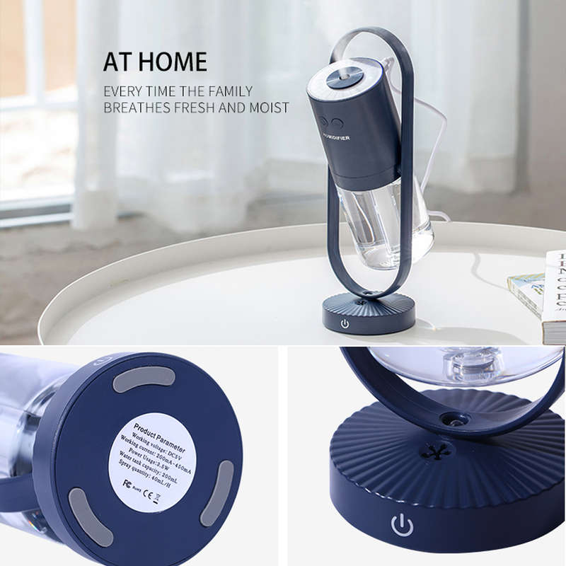 360° Foggy Two Spray Modes USB Negative Ion Humidifier - Blue