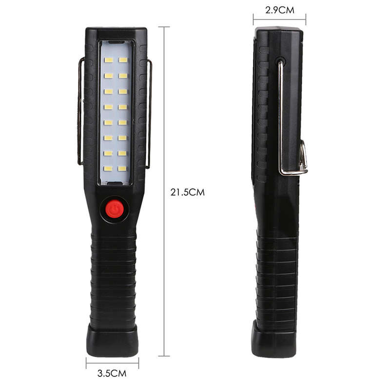 Handheld LED Work Light With Magnetic Base & Hanging Hook