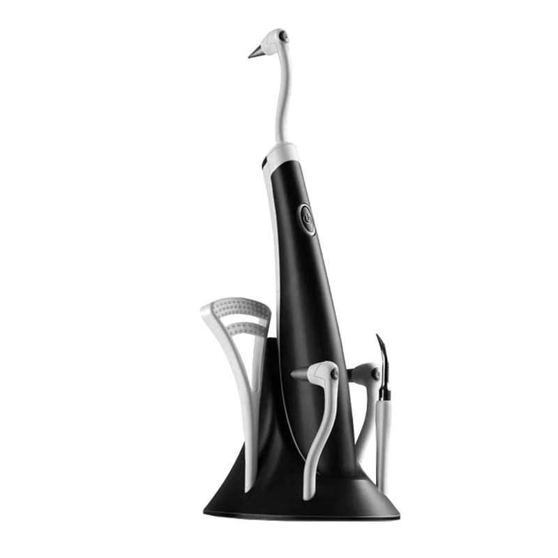 Acoustic Vibration Light Guide Electric Dental Calculus Remover-Black