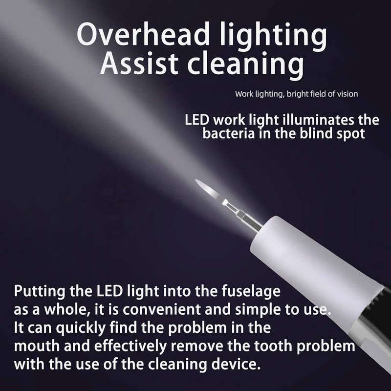 Portable 3 Modes Electric Ultrasonic Teeth Calculus Remover Kit