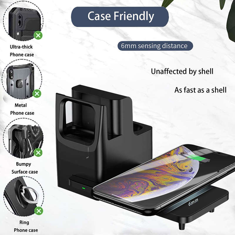 3-in-1 Wireless Charger Station for Apple Watch/AirPods Pro/iPhone 11Pro