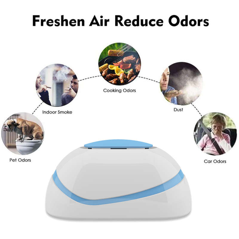 Portable USB Rechargeable Mini Ozone Generator Deodorizer Air Purifier