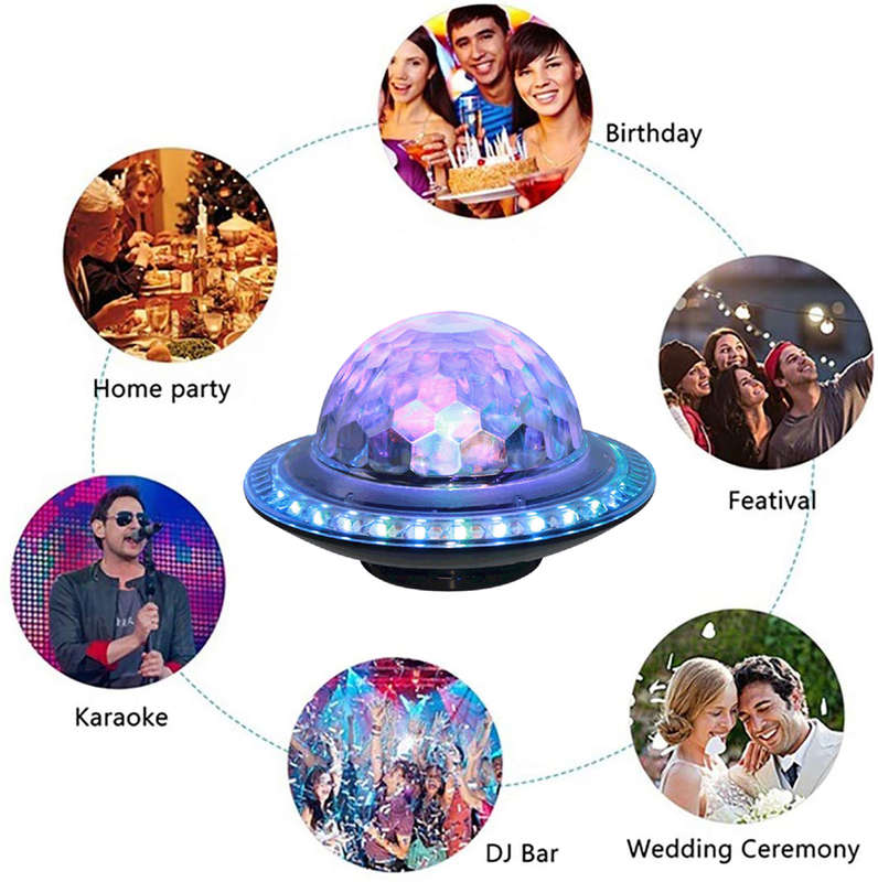 Portable UFO Shape Starry Sky Project Light with Bluetooth Speaker