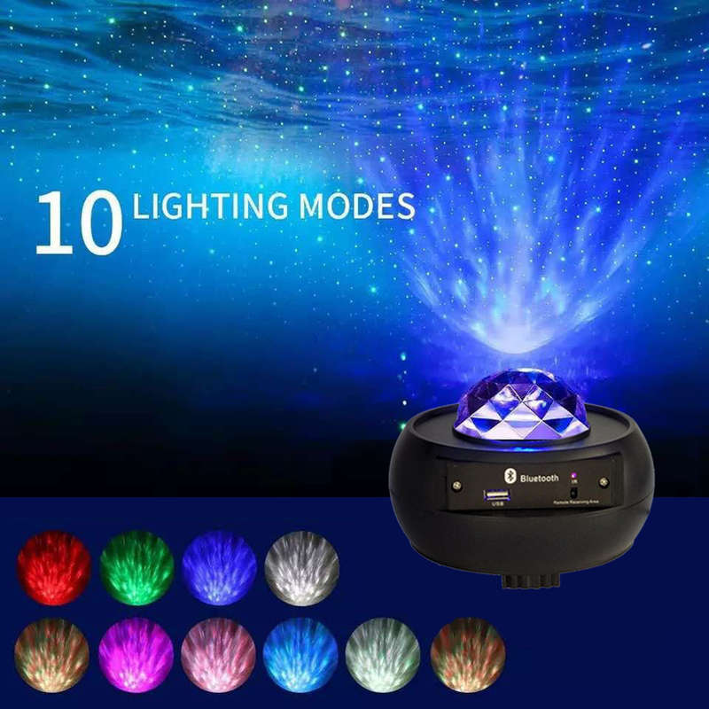 LED Music Starry Projector Light with Remote Control