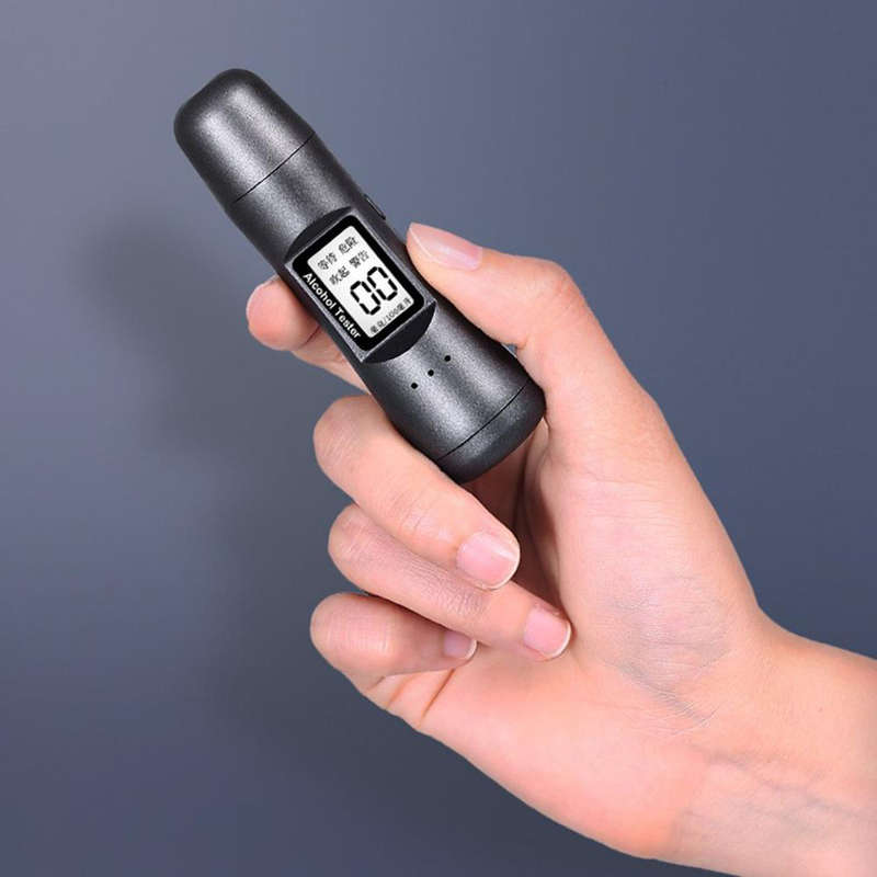 Portable LCD Household Car Blowing Breath Alcohol Tester