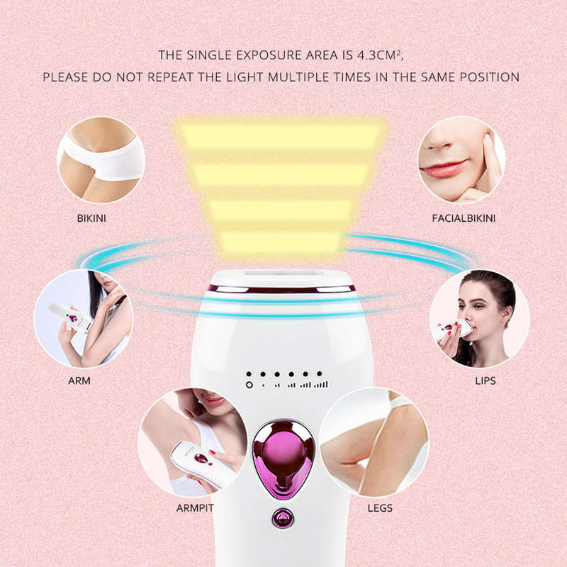 Portable 600000 Flash Laser Epilator Painless IPL Hair Removal For Women