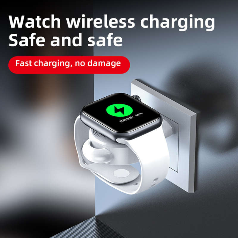Portable Magnetic Wireless Charger for Apple Watch Series - White