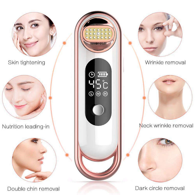 Portable LCD Beauty Electric Face Lifting Tighten Remove Wrinkle Massager