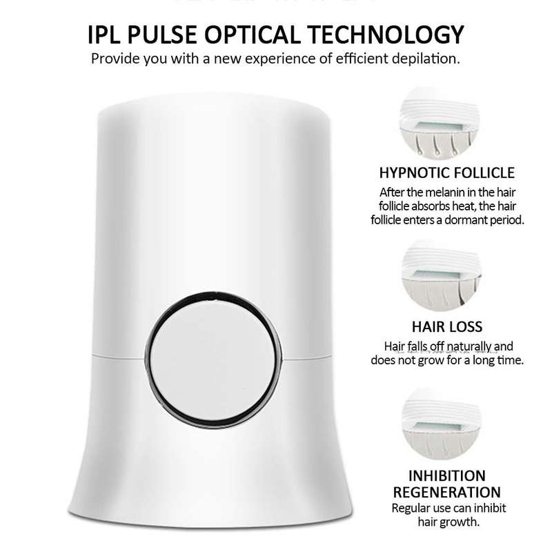 Professional 200000 Flashes IPL Laser Epilator Lady Hair Removal - White