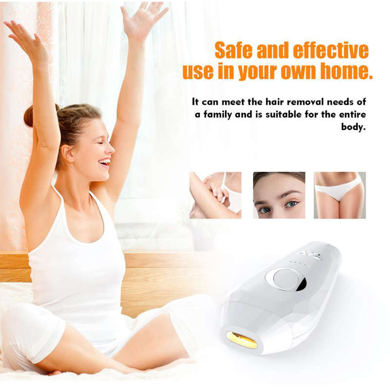 Professional 600000 Flashes IPL Laser Epilator Lady Hair Removal - White